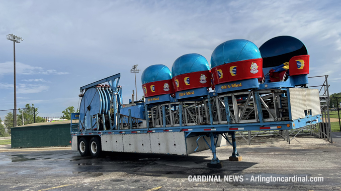 Setup for Recreation Park  Carnival Jamboree by Frontier Days began Monday June 28, 2021