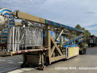 Setup for Recreation Park Carnival Jamboree by Frontier Days began Monday June 28, 2021