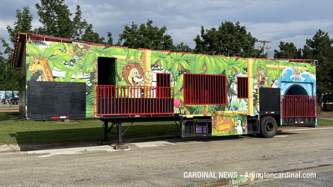 Setup for Recreation Park  Carnival Jamboree by Frontier Days began Monday June 28, 2021