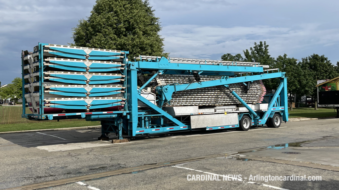 Setup for Recreation Park  Carnival Jamboree by Frontier Days began Monday June 28, 2021