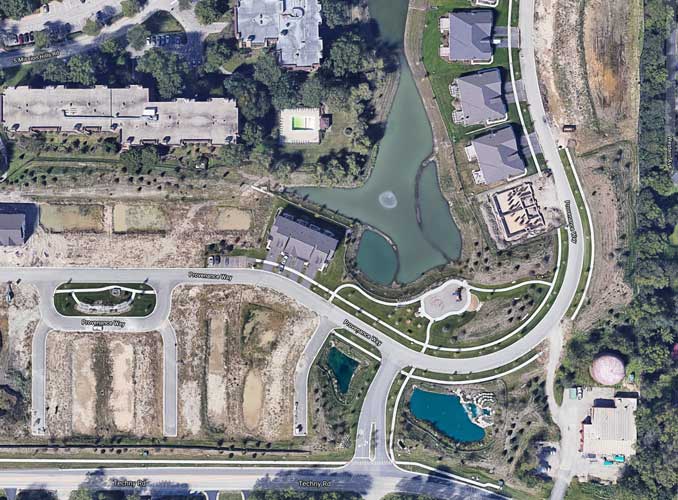 Provenance Way drowning scene satellite view (Imagery ©2021 Google, Imagery)