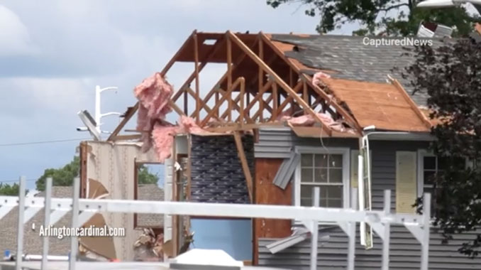 Tornado Damage Second Floor