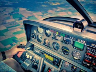 Cockpit in flight