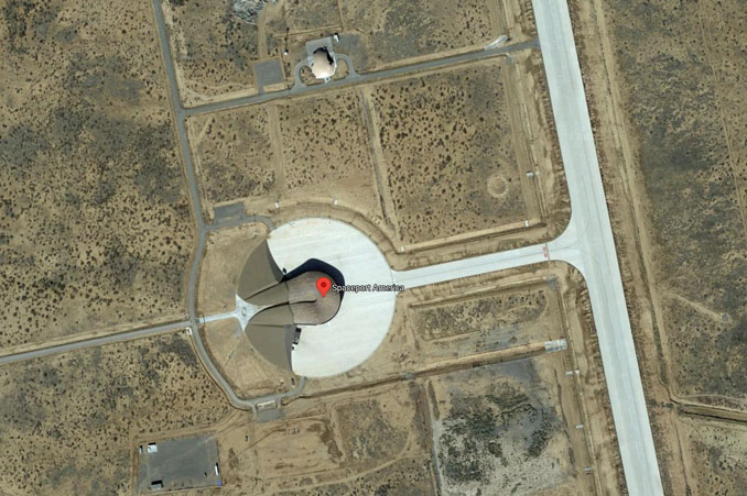 Spaceport America  (Imagery ©2021 Google, Imagery ©2021 Maxar Technologies, MNRGIS, USDA Farm Service Agency, Map data ©2021)