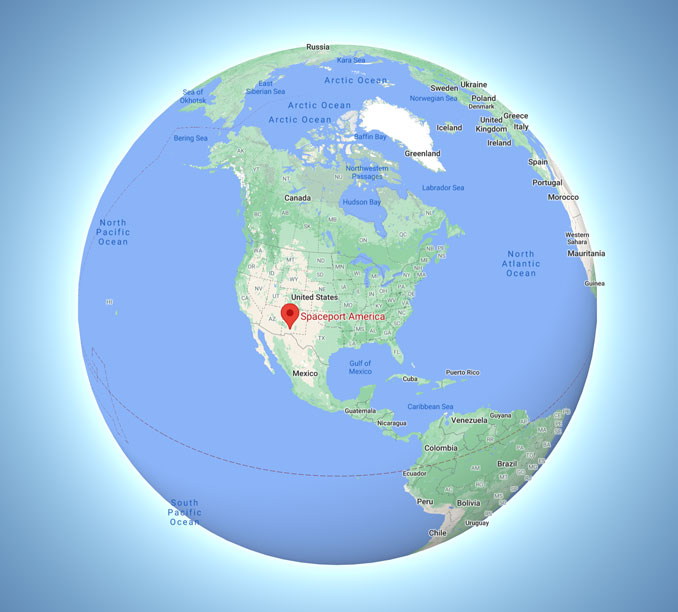 Spaceport America global view (Map data ©2021 Google, INEGI)