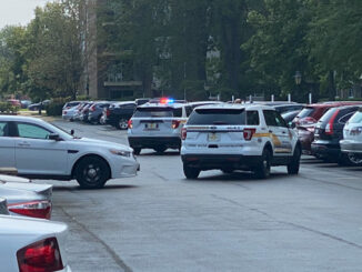 Cook County Sheriff's deputies on scene during investigation of a reported attempted robbery and shots fired by the robber in the block of 9700 Dee Road near Des Plaines