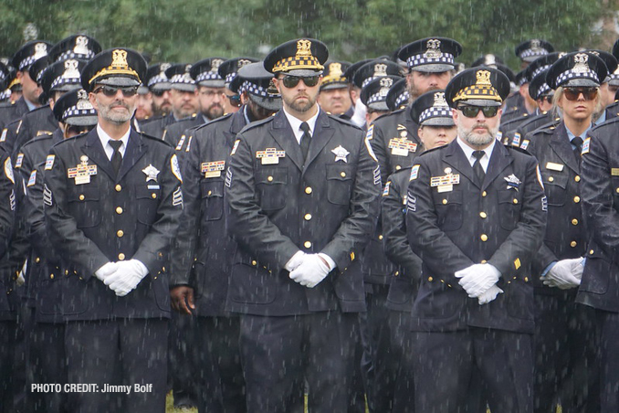 CPD Officer Ella French funeral Thursday, August 20, 2021 (PHOTO CREDIT: Jimmy Bolf)