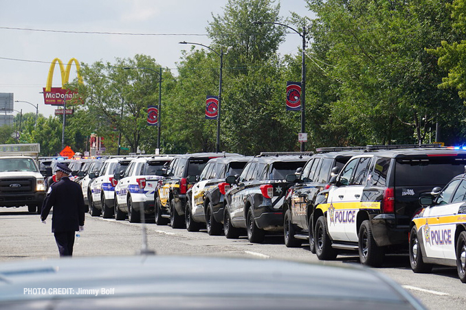 CPD Officer Ella French funeral Thursday, August 20, 2021 (PHOTO CREDIT: Jimmy Bolf)