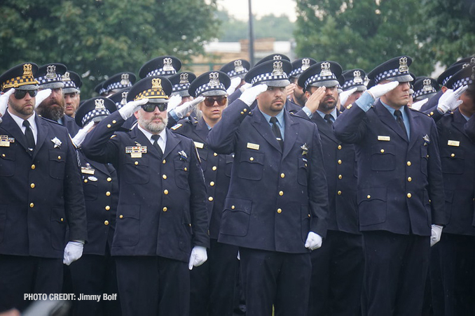 CPD Officer Ella French funeral Thursday, August 20, 2021 (PHOTO CREDIT: Jimmy Bolf)