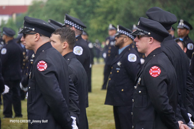 CPD Officer Ella French funeral Thursday, August 20, 2021 (PHOTO CREDIT: Jimmy Bolf)