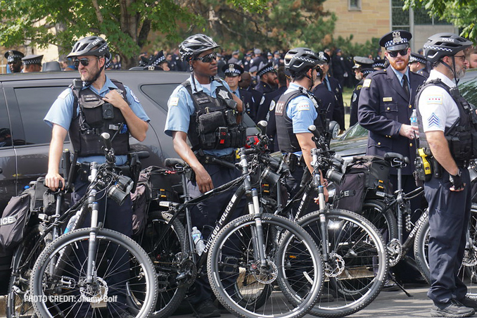 CPD Officer Ella French funeral Thursday, August 20, 2021 (PHOTO CREDIT: Jimmy Bolf)