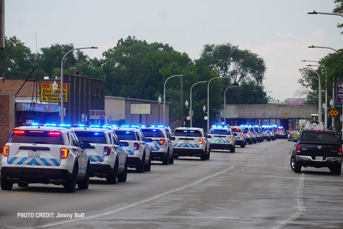 CPD Officer Ella French funeral Thursday, August 20, 2021 (PHOTO CREDIT: Jimmy Bolf)