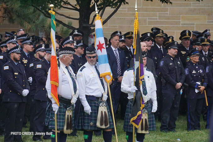 CPD Officer Ella French funeral Thursday, August 20, 2021 (PHOTO CREDIT: Jimmy Bolf)