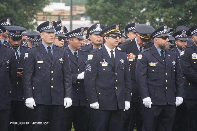 CPD Officer Ella French funeral Thursday, August 20, 2021 (PHOTO CREDIT: Jimmy Bolf)