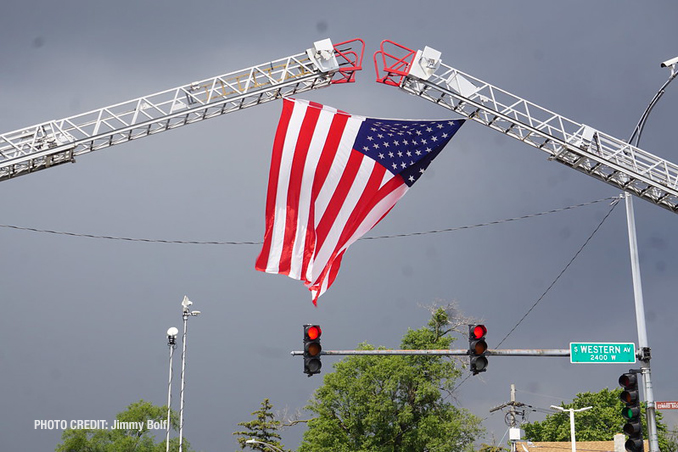 CPD Officer Ella French funeral Thursday, August 20, 2021 (PHOTO CREDIT: Jimmy Bolf)