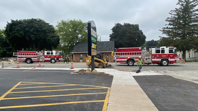 Gas leak Arlington Heights Road between Sigwalt Street and Park Street Arlington Heights