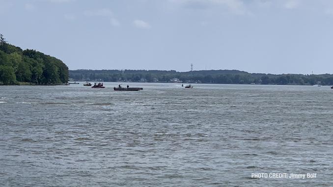 Scene at Fox Lake water rescue/recovery (PHOTO CREDIT: Jimmy Bolf)