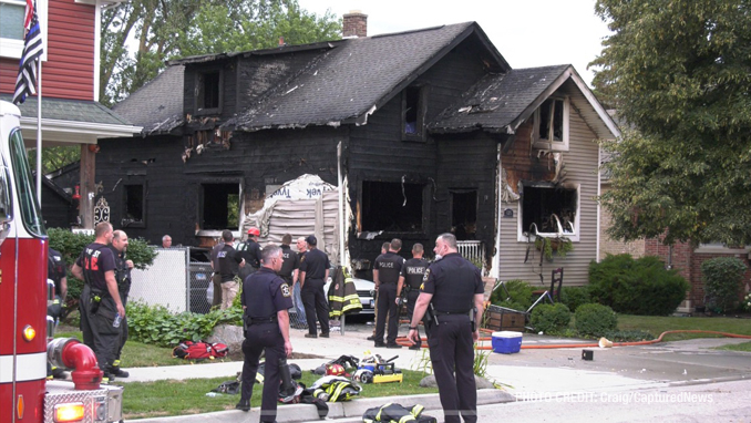 Libertyville fatal fire scene Friday morning, Augusts 13, 2021