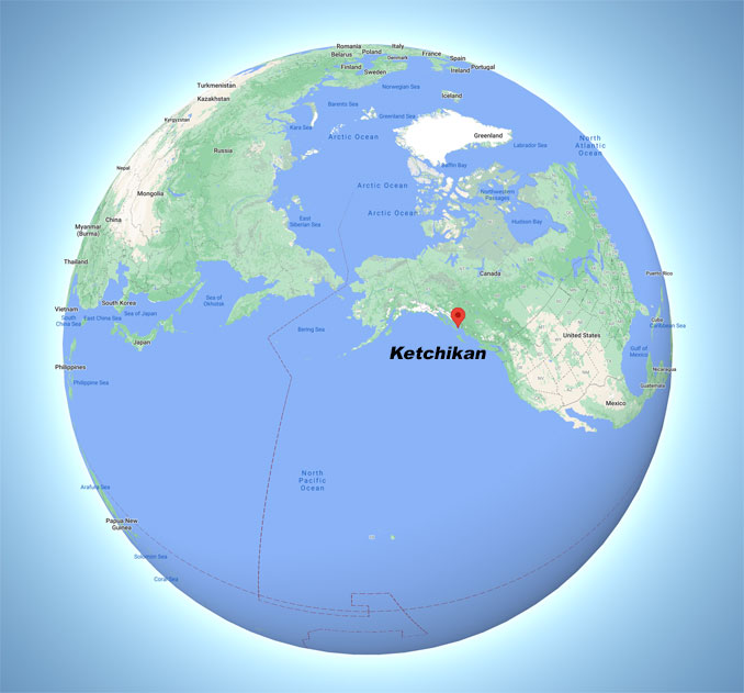 Ketchikan, Alaska (Map data ©2021 Google, INEGI)