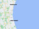 Lake Michigan fromo Waukegan to Lake Forest (SOURCE: Map data ©2021 Google)