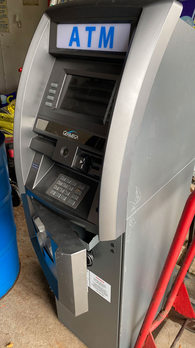 ATM damaged during burglary and attempted theft at Northwest Auto Wash at Euclid Avenue and Northwest Highway in Arlington Heights