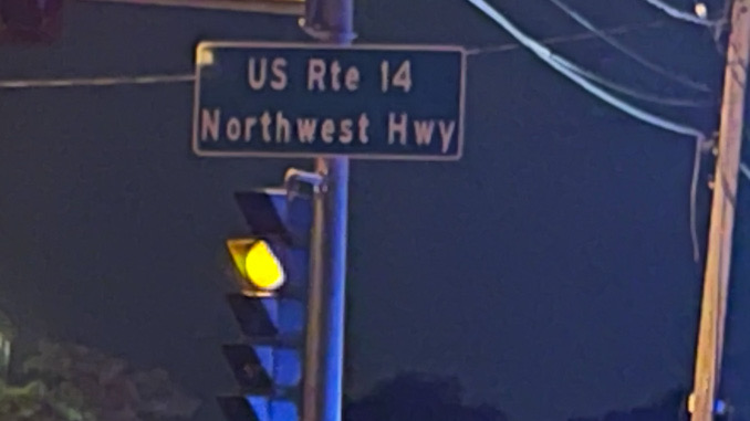 Northwest Highway was blocked in both directions between Euclid Avenue and Ridge/Walnut Avenue crash operations by police, firefighters and  Hillside Towing crews