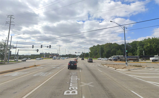 Higgins Road and Barrington Road Street View (Image capture September 2019 ©2021