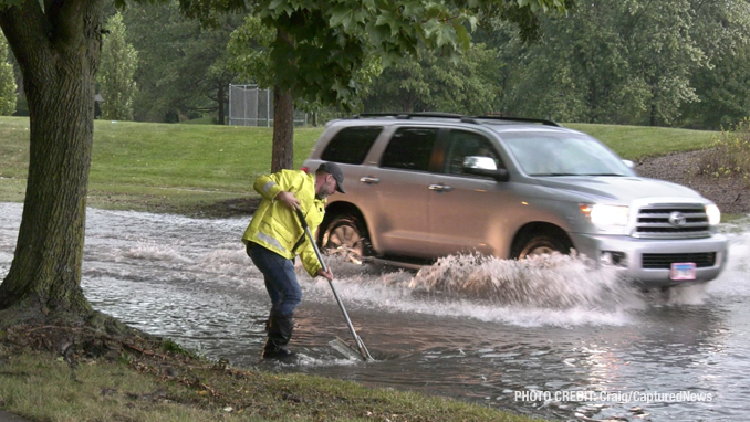 Storm damage on Deerpath Drive in Vernon Hills (SOURCE: Craig/CapturedNews)