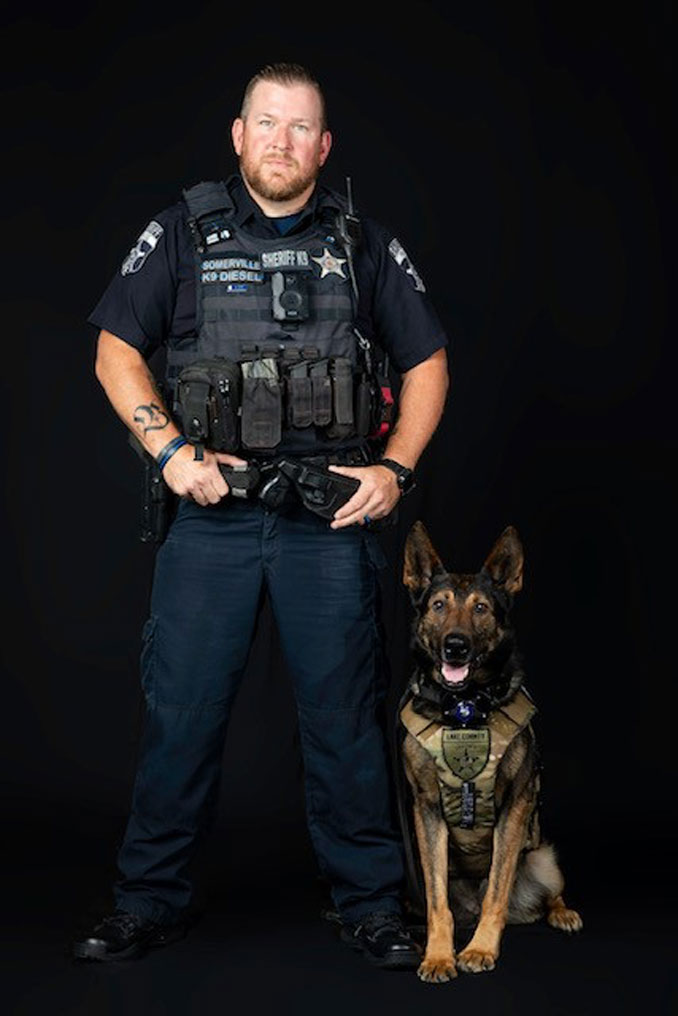 K-9 Diesel and Lake County Sheriff Deputy Craig Somerville (SOURCE: Lake County Sheriff's Office)