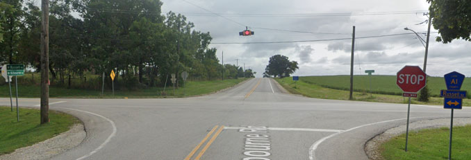 Kilbourne Road and Russell Road Street View (Image capture September 2019 ©2021 Google)