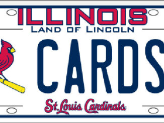St Louis Cardinals Illinois license plate (SOURCE: Illinois Secretary of State)