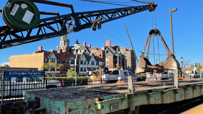 Union Pacific railroad work at Dunton Avenue