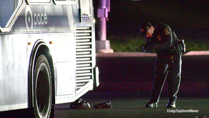 Crime scene investigation at the scene of a stabbing on Milwaukee Avenue south of Greggs Parkway in Libertyville near Vernon Hills (SOURCE: Craig/CapturedNews)