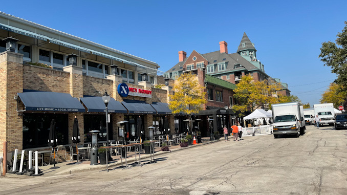 Harmony Fest setup in Arlington Heights Friday, October 1, 2021