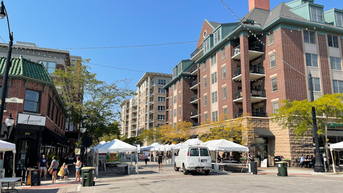 Harmony Fest setup in Arlington Heights Friday, October 1, 2021