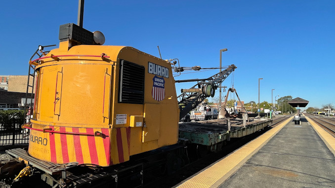 Union Pacific railroad work at Dunton Avenue