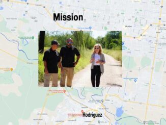 US Senator Marsha Blackburn (R-Tenn.) near Mission, Texas while visiting the Southern Border with Mexico (SOURCE: U.S. Senator Marsha Blackburn and Map data ©2021 Google)