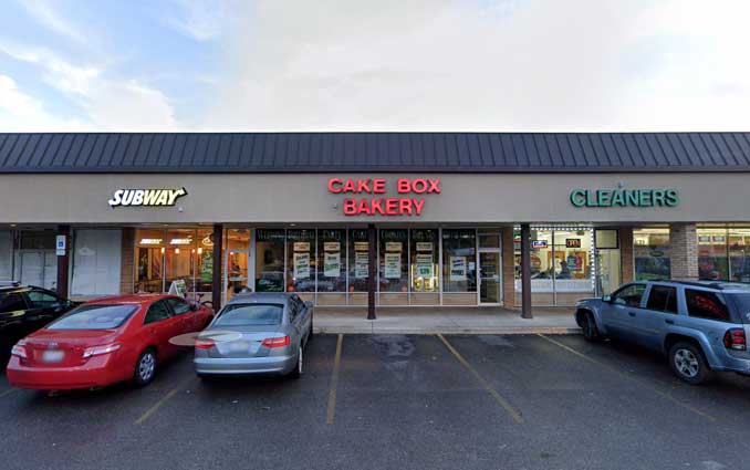 Former Cake Box location at 1617 West Campbell Street near Wilke Road in Arlington Heights in October 2018 (Image capture October 2018 ©2021 Google)