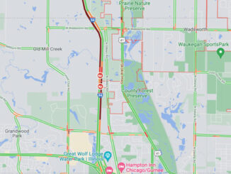 Crash Map I-94 EAST near MilePost 6.5 involving rollover semi-trailer truck (Map data ©2021 Google)