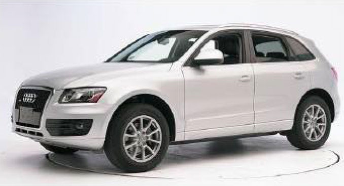 White Audi Q5 or Q7 hit and run vehicle (not actual vehicle) on Saturday, October 9, 2021 in Indian Creek, Illinois (SOURCE: Lake County Sheriff's Office)