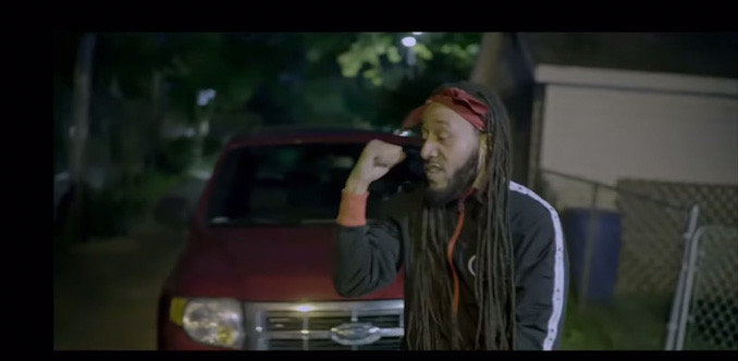 Still frame in rap video showing Darrell Brooks