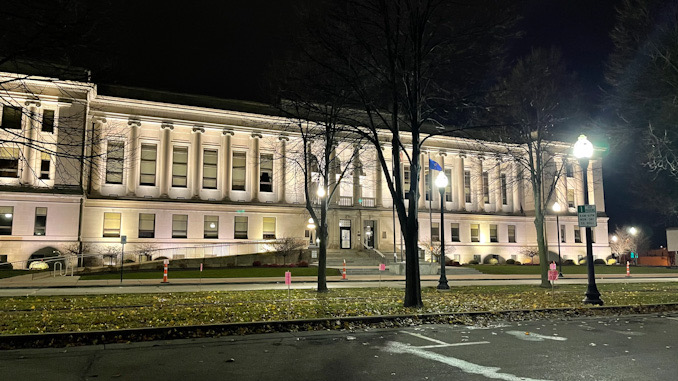 Kenosha County Court building at Civic Center Park about 11:15 p.m. Tuesday, November 16, 2021.