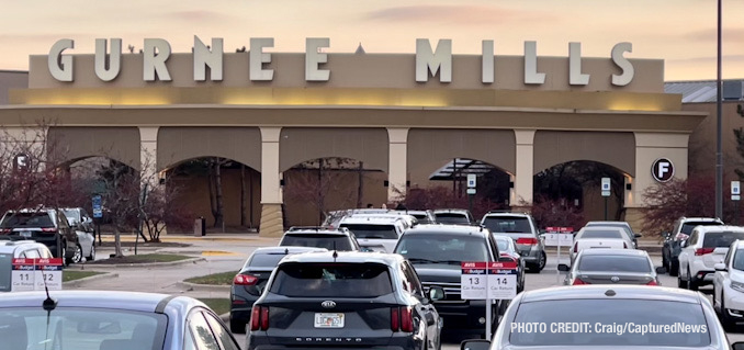 Shooting scene at Gurnee Mills in Gurnee Illinois, Saturday, November 27, 2021 (Craig/CapturedNews)