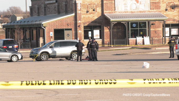 Shooting scene near Portillo's at Gurnee Mills in Gurnee Illinois, Saturday, November 27, 2021 (Craig/CapturedNews)