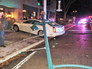 Cadillac CTS crash into The Rivalry Alehouse in Antioch (SOURCE: Antioch Police Department)