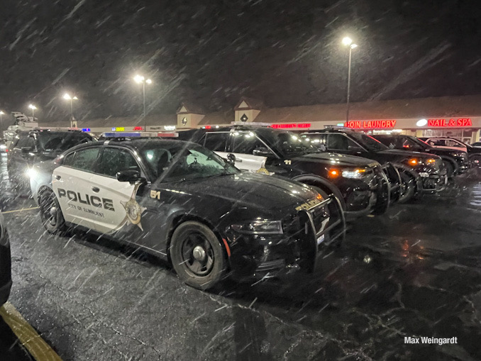 Police response at Safari Land, 701 West North Avenue in Villa Park after a man was shot (PHOTO CREDIT: Max Weingardt)