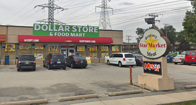 Star Market Grocery aka Star Mini Market, 1580 South Busse Road in Mount Prospect where Arlington Heights resident Ersely Arita-Mejia worked (Image capture October 2018 ©2021)