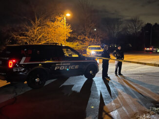 Scene near Radcliffe Road in Buffalo Grove where a man was shot by two police officers after after he approached them while firing shots in the air