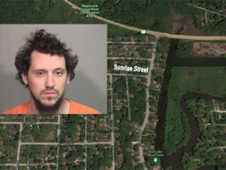 Alexander Campos, attempted murder suspect (SOURCE: McHenry County Sheriff's Office/©2021 Google maps).