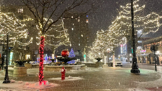 Harmony Park snow burst on Wednesday, December 29, 2021.